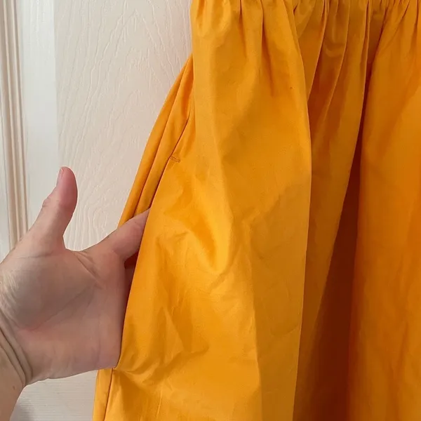 Banana Republic - POPLIN HALTER MIDI DRESS Turmeric Spice Size Small NWOT - Image 5