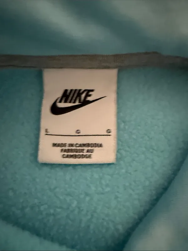 Nike Light Blue Pullover Hoodie - Image 4