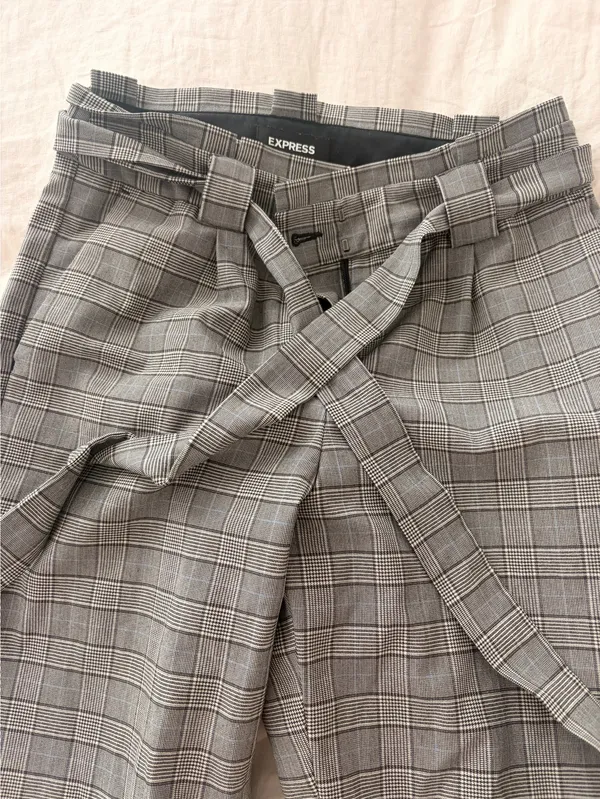 Ankle Express High-Rise Pants Waist Tie - Image 2