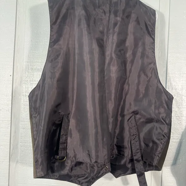 Shebang Brown Leather Vest Size 2X EUC - Image 5