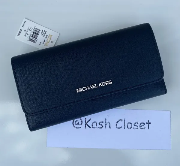 Michael Kors Large trifold wallet - Black - Image 2