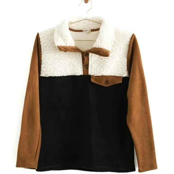 Donni Tri Fleece Pullover‎ Sweater - Image 4