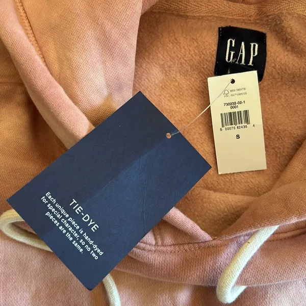 Gap Peach Tye Die Cropped Sweatshirt-NWT - Image 3
