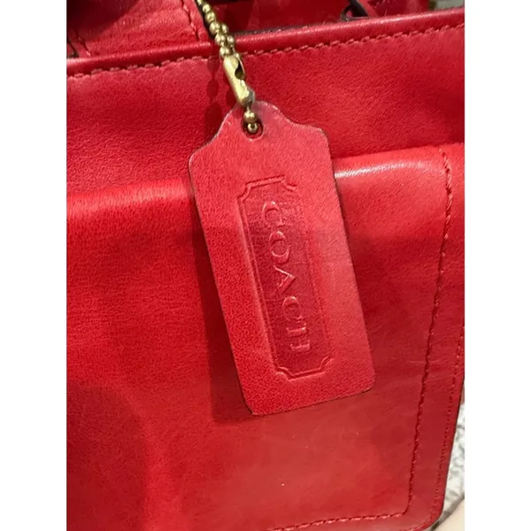 Coach Pocket Tote Legacy American Icons 19982 W/Og Tassel Hangtag & Brass Fob - Image 5