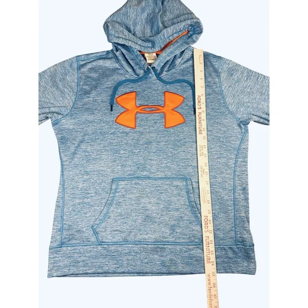Under‎ Armour Storm Women’s Hoodie Blue Orange Colorway Large Pocket Active - Image 6