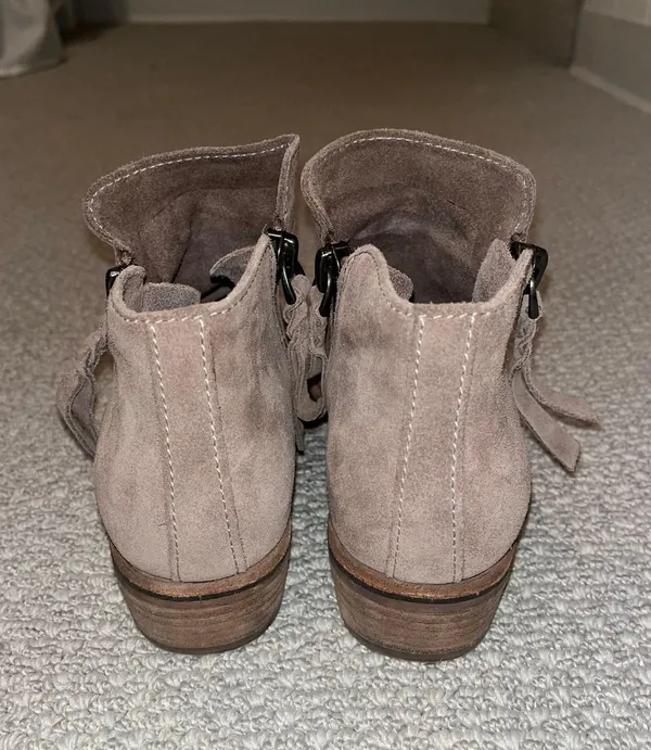 Tan Suede Short Boots - Image 2