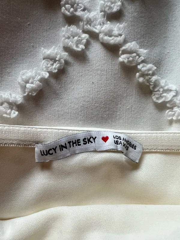 Lucy in the Sky Strapless Ruched Tassel Dress - Image 4