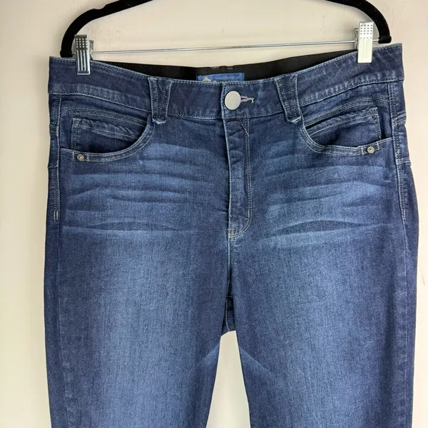 Democracy Ab Solution Womens Plus Skinny Jeans Sz 16 Dark Wash Stretch Denim - Image 3