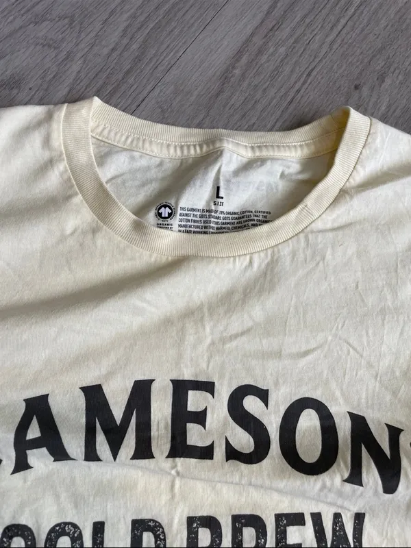 Jameson Cold Brew Graphic Tee - Cream with Black Print - Image 2