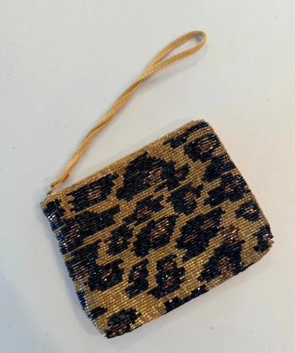 Liz Claiborne | small leopard beaded mini- - Image 10