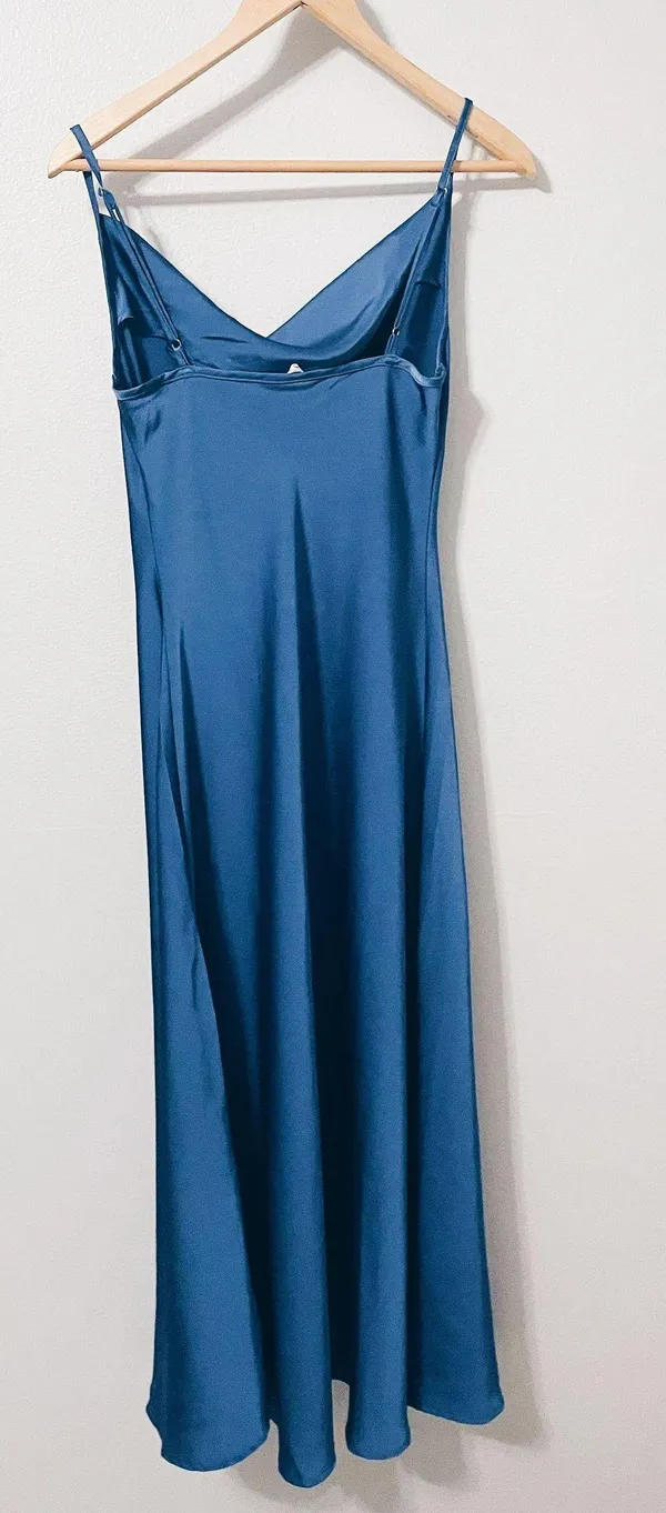 Blue Silky Dress - Image 2