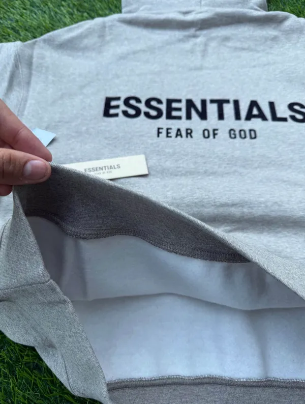 Essentials XXS dark oat Set hoodie n sweats Gray - Image 4