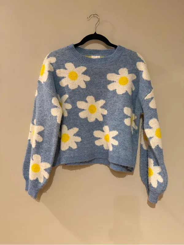 Debut Blue Floral Sweater - Image 2