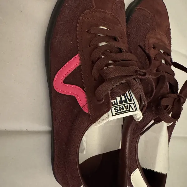 Vans burgundy and Pink Casual Sneakers - Image 2