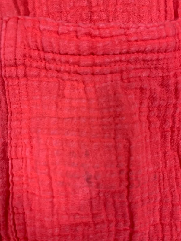 Aerie Womens S Pool to Party Gauze Shirt Orange Cotton Oversized Beach Cover Up - Image 10