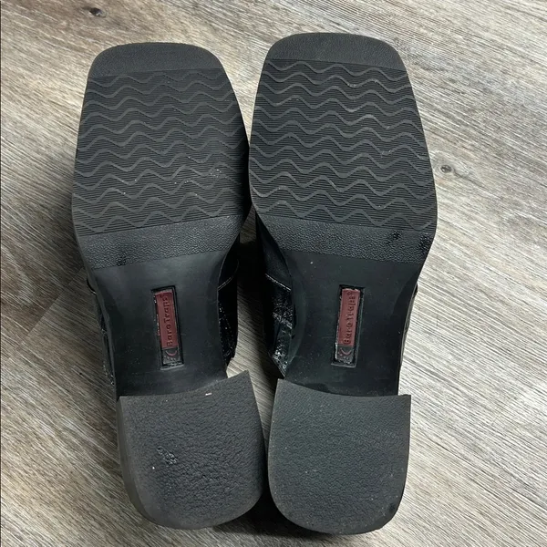BareTraps Black Leather “Coupe” Slip-On Shoes Size 7.5 Medium - Image 10