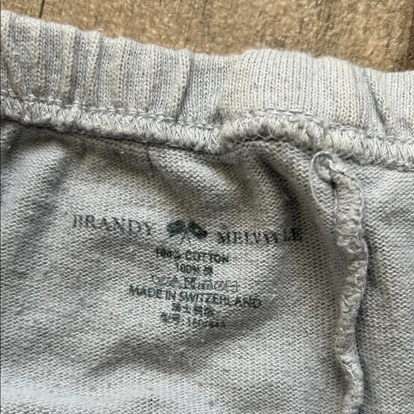 Brandy Melville Light Gray Sleep Shorts - Image 2