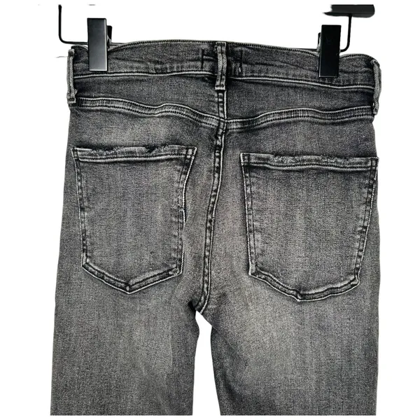 AGOLDE Sophie Skinny‎ Jeans Size 25 Silence Distressed Stretch Black Gray Jeans - Image 11