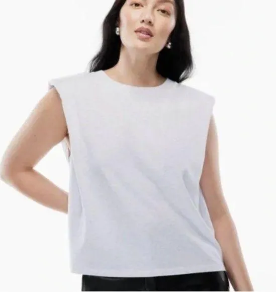 Aritzia Babaton Shoulder Pad Cropped Tank - Image 2