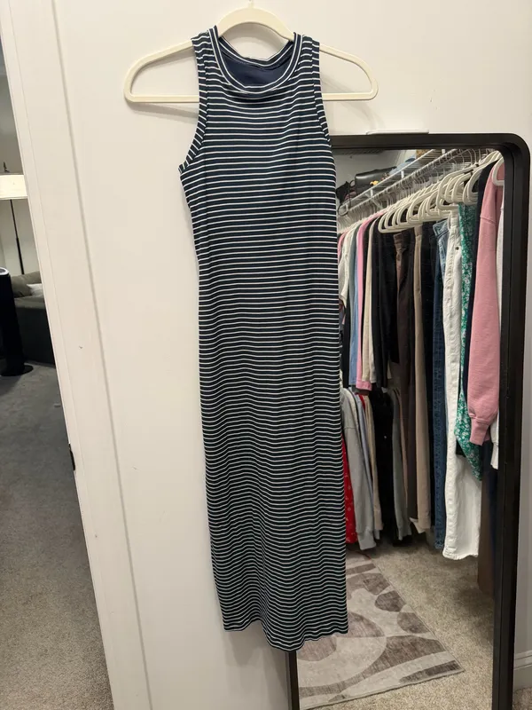 Target All in Motion Navy and White Midi Dress - Image 2