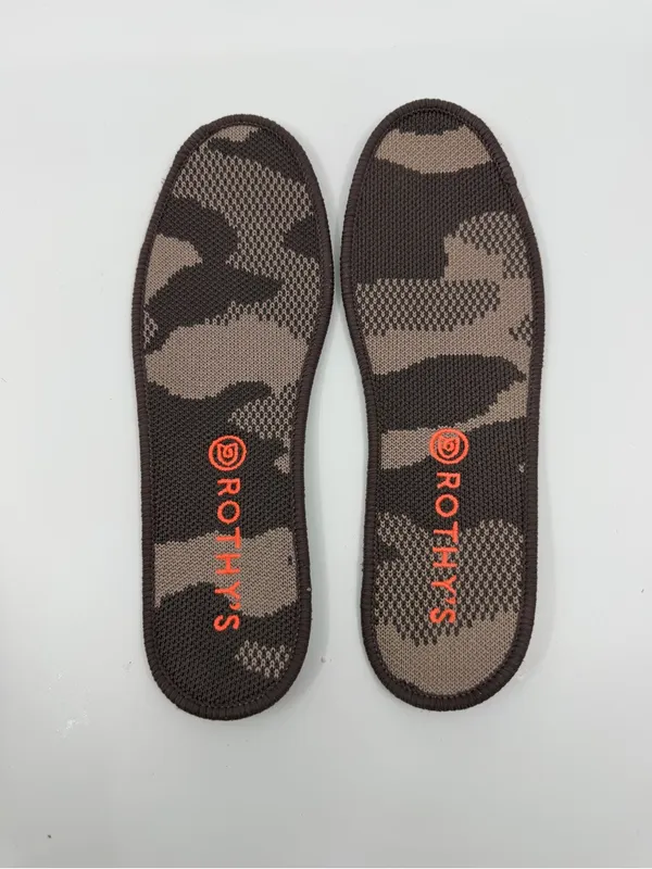 Rothy's women's slip-on sneakers feature a retired taupe camo knit pattern. SZ 7 - Image 6