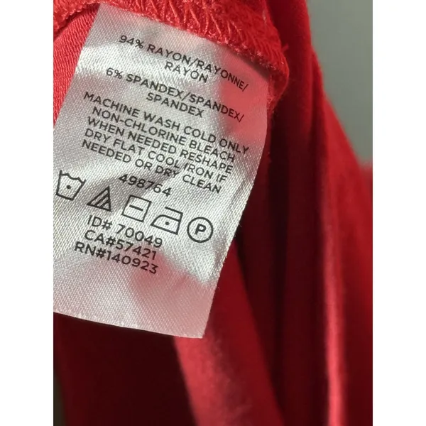 Nwt Ann Taylor Womens size small Red Short Sleeve Midi Dress - Image 7