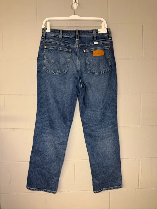 NWT Wrangler Wild West 603 High Rise Straight Jeans Women’s Size 28 Dark Wash - Image 6