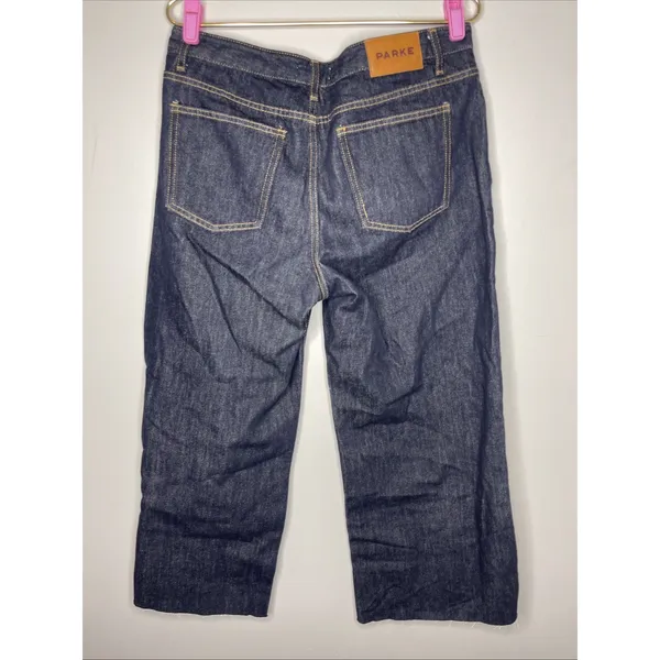 Parke Low Rise Baggy Jean in Dark Wash Blue Sz 29 - Image 6
