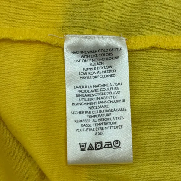 Anthropologie Maeve One Shoulder Bow Top Yellow Size Small New - Image 7