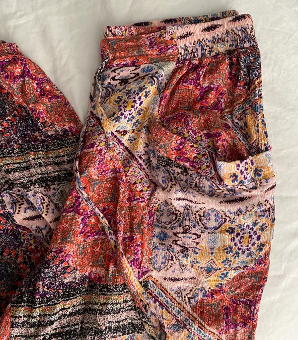 Patterned Flowy Pants - Image 4