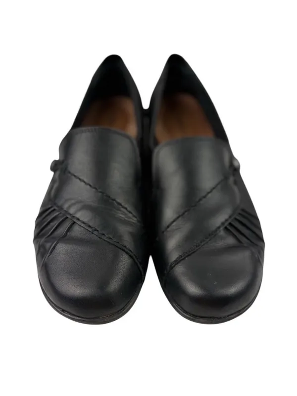 -Cobb Hill Paulette Slip On Loafers Womens Size 8.5 Black Leather Comfort Shoes - Image 2