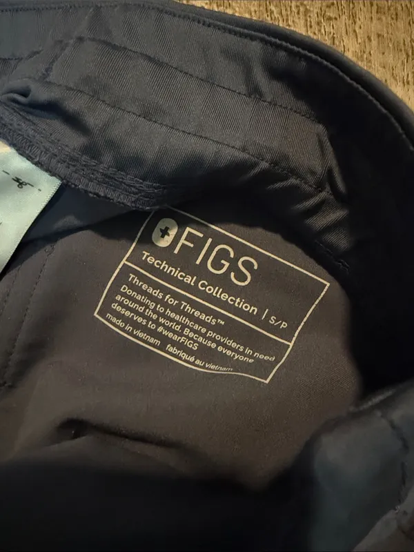 Figs Two Piece Space Navy Scrub Set - Image 2