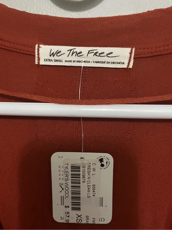 Free People We the Free Fresh N Clean Long Sleeve Top - Image 4