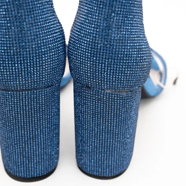 Jeffrey‎ Campbell - Blue Sparkly Lindsay Heel - Image 13