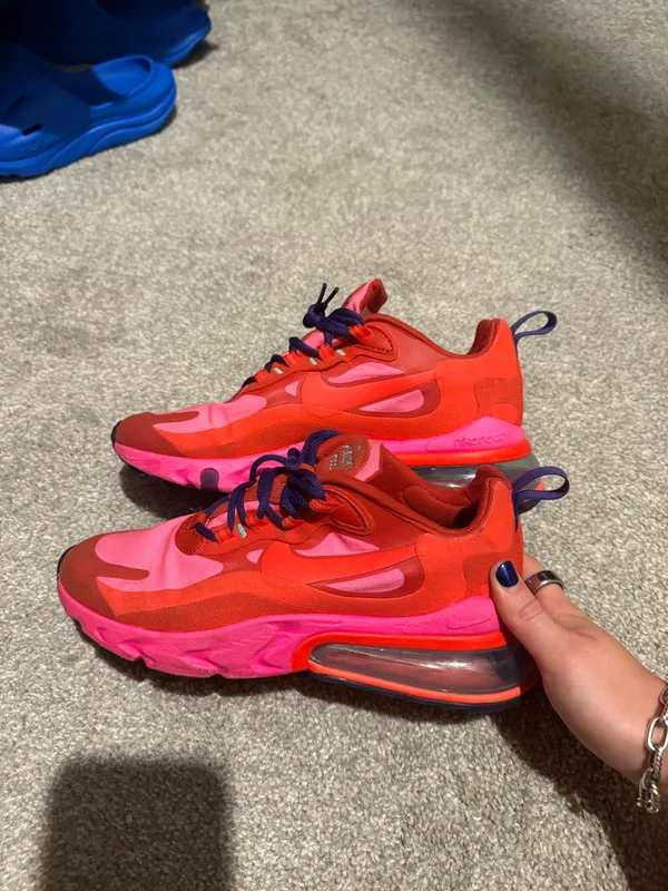 Nike Air Max 270 React Mystic Red Pink Blast Women’s 7 - Image 6