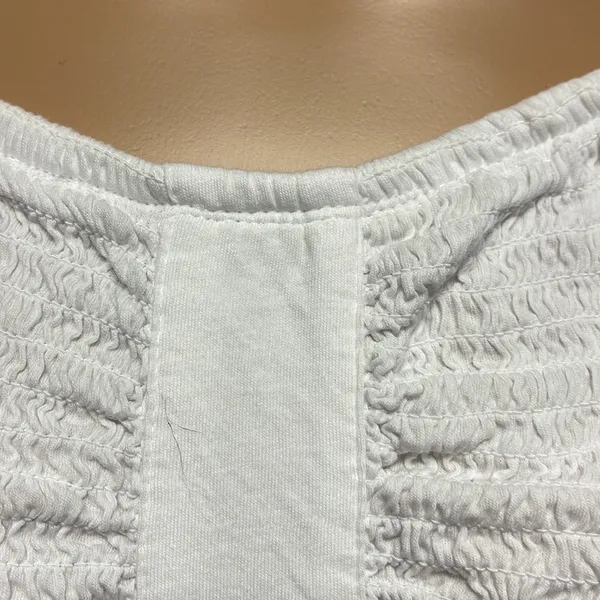 Nordstrom Off the Shoulder Puckered Cropped Top - Image 4