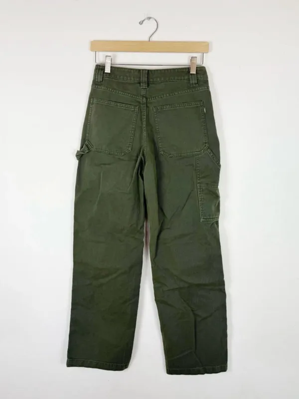Aritzia TNA dark green wide leg baggy cargo pants - Image 5