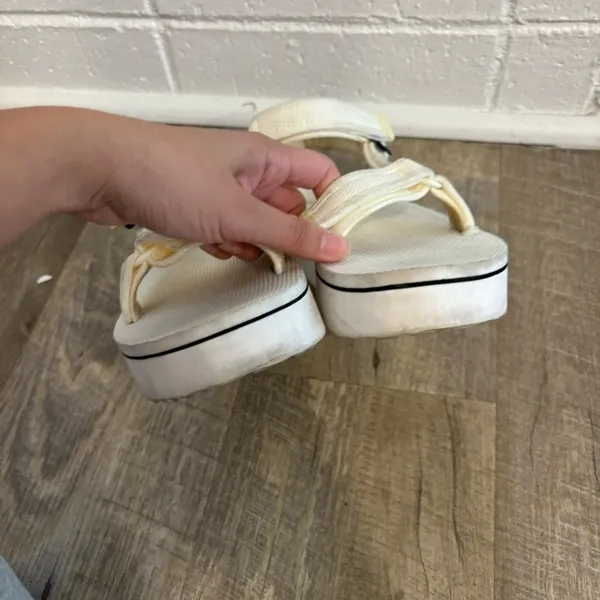 TEVAS platform white sandals - Image 3