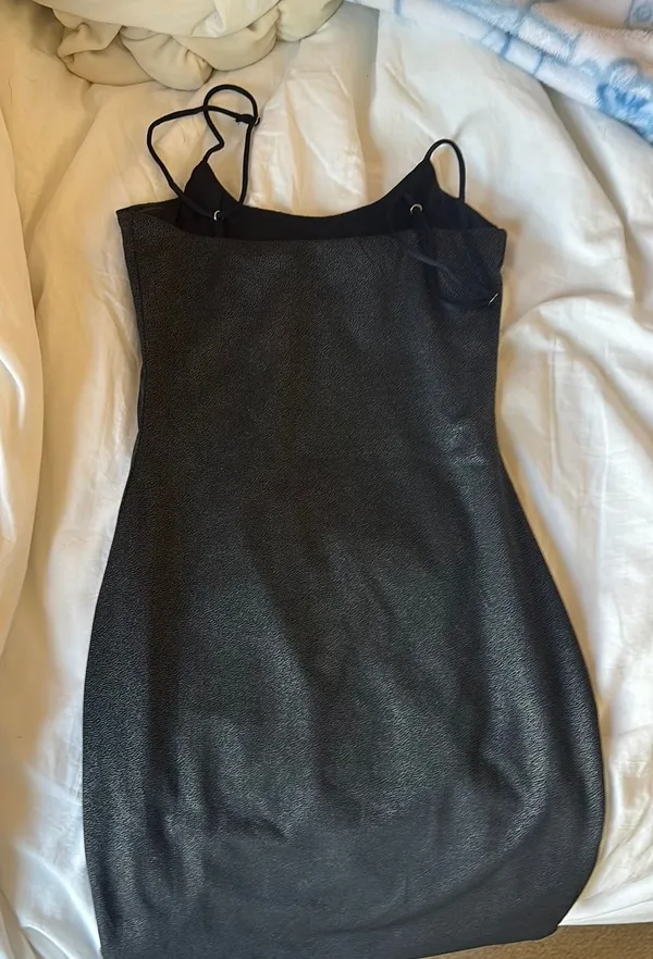Lucy in the Sky Black Mini Dress Bodycon - Image 2
