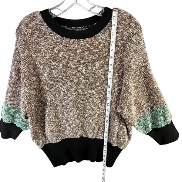 By Malene Birger Ansulta Sweater Womens S Brown Colorblock Italy Quiet Luxury - Image 9