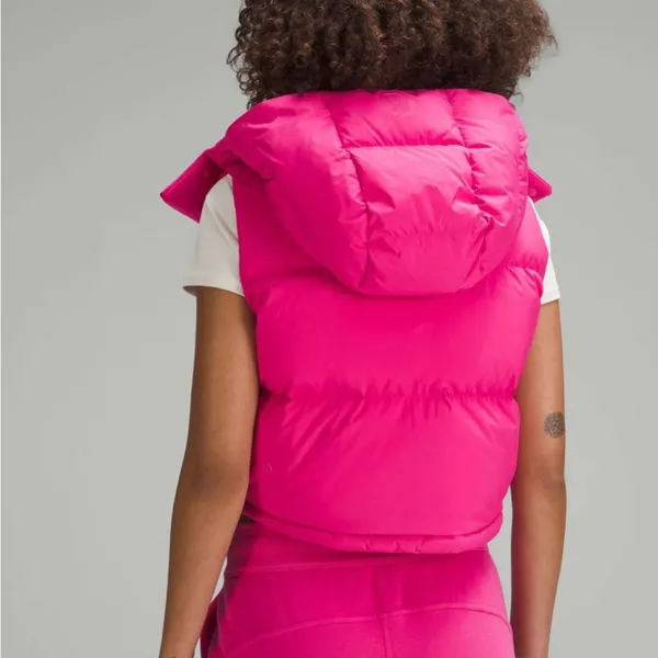 Lululemon Wunder Puff Super Cropped Vest Sonic Pink PrimaLoft Goose Down Size 4 - Image 11