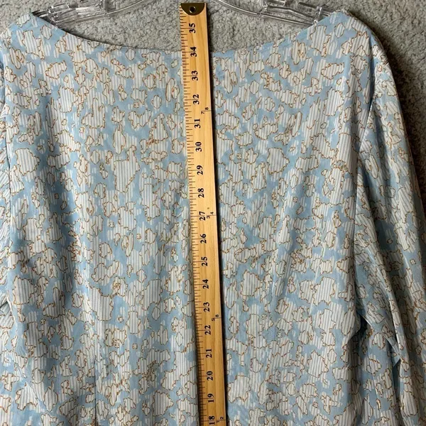 Gabrielle Union Fashion to Figure Dress 0 (XL/12) Blue Bell‎ Sleeve Oversized - Image 10