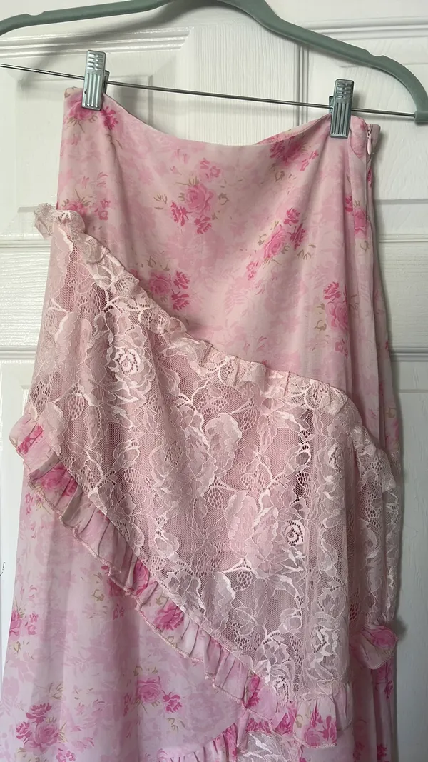 Love Shack Fancy Inspired Skirt Pink - Image 3