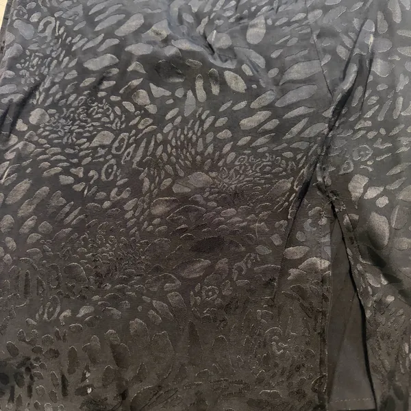 Black Printed Mini Skirt - Image 3