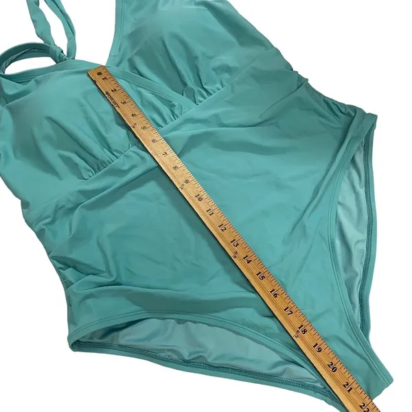 CUPSHE Woman's Sz 2X Teal‎ Blue Cut Out One Piece Swimsuit Padded - Image 9