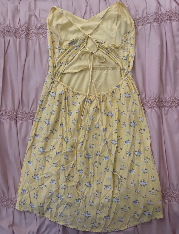 Hollister Yellow Floral Dress - Image 2