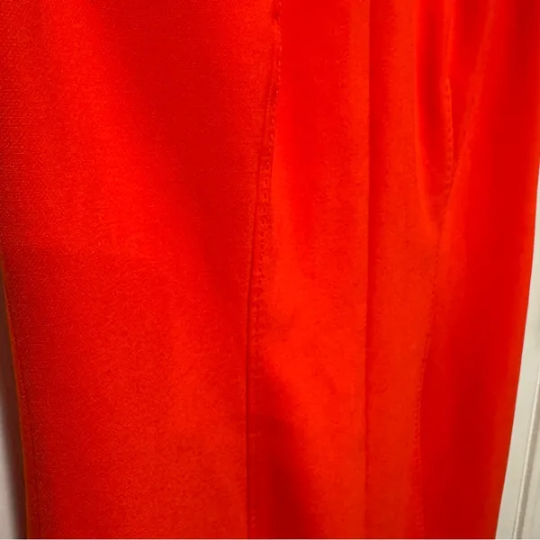 Boss Vibrant Orange Midi Dress - Image 6