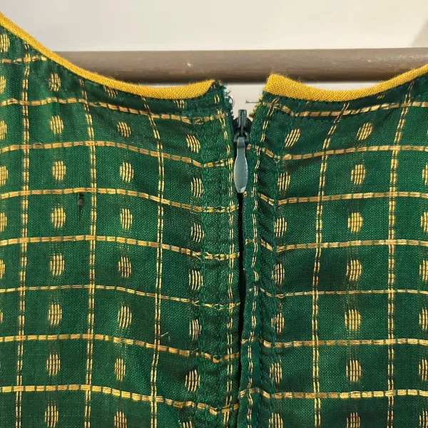 Indian Dress Partywear Green Gold Size S - Image 14