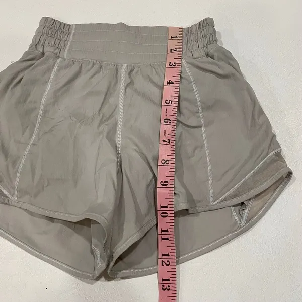Lululemon Speed Up Shorts Size 0 Gray High Rise Running Athletic - Image 8