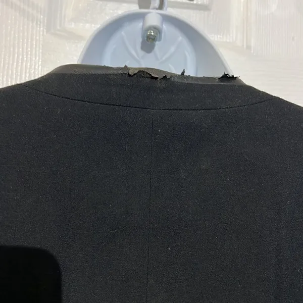 ‎Loft Leather Trimmed Black Blazer Size M - Image 5